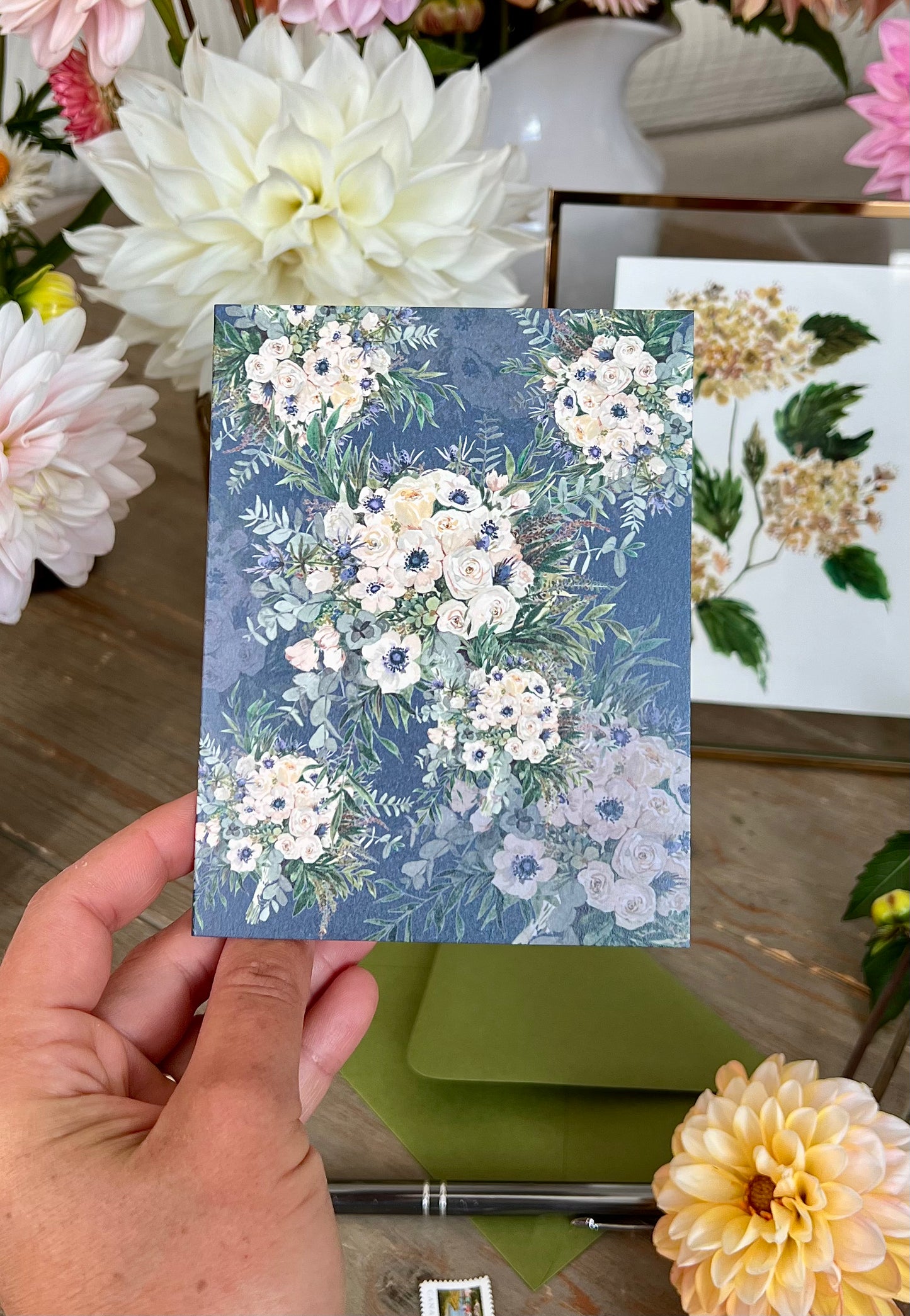 "Jessa on Navy" Greeting Card