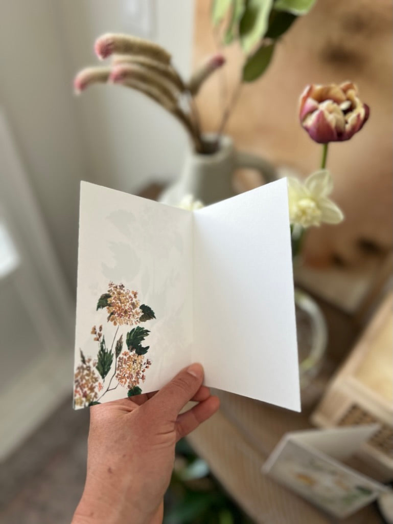 "Hydrangea" Greeting Card