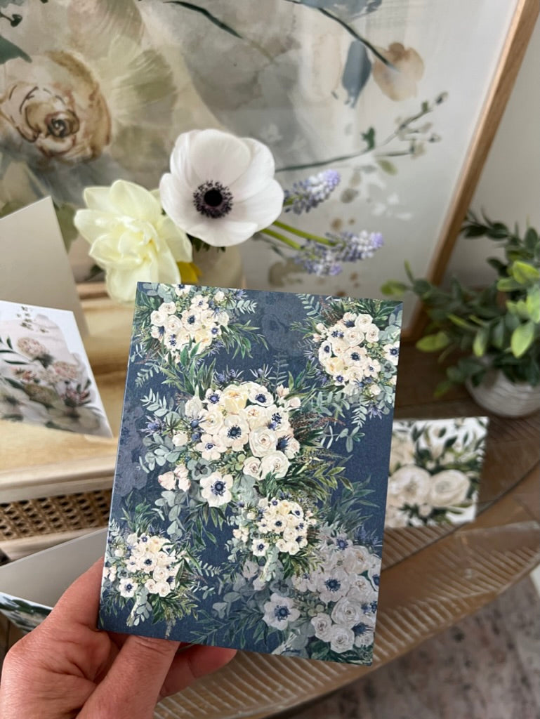 "Jessa on Navy" Greeting Card