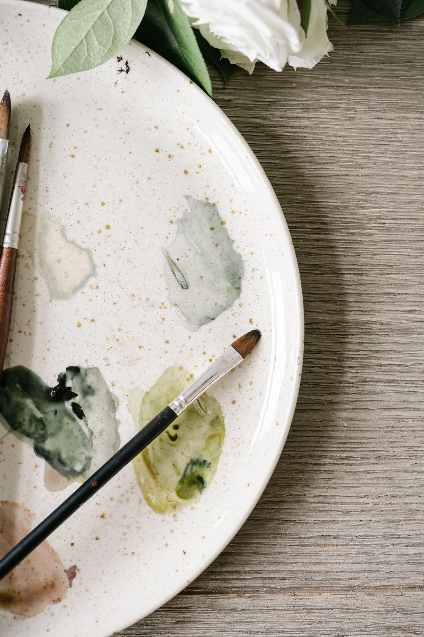 Watercolour paint palette