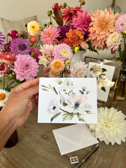 "Anemone" Greeting Card