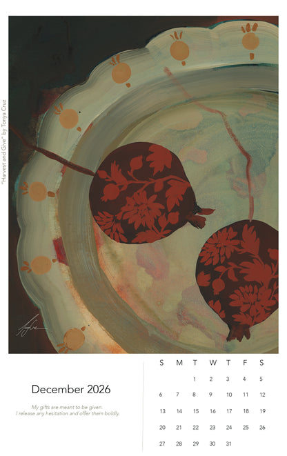 2026 Calendar with Affirmations