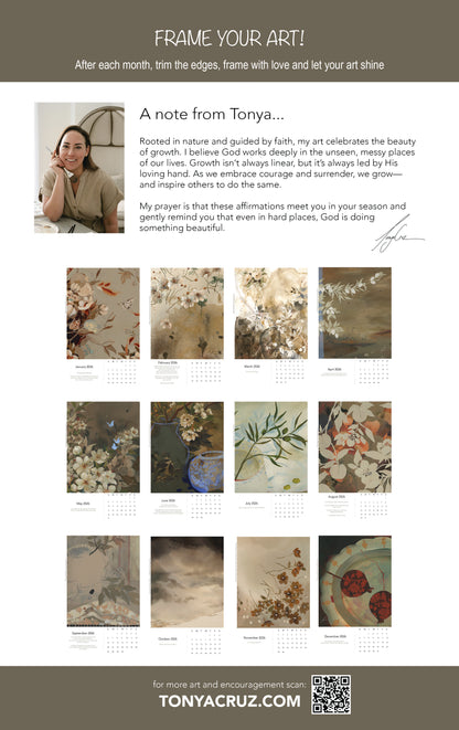 2026 Calendar with Affirmations