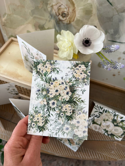 "Jessa on White" Greeting Card