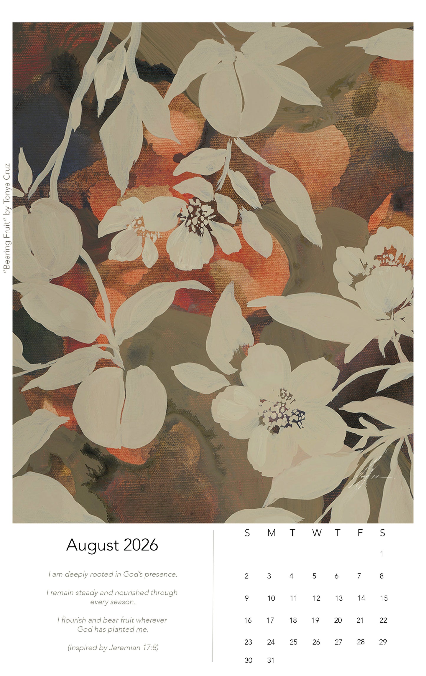 2026 Calendar with Affirmations