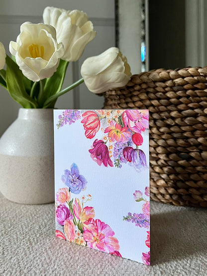 "Fairy Tulips" version 1 Greeting Card