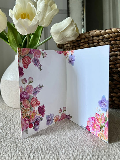 "Fairy Tulips" version 1 Greeting Card