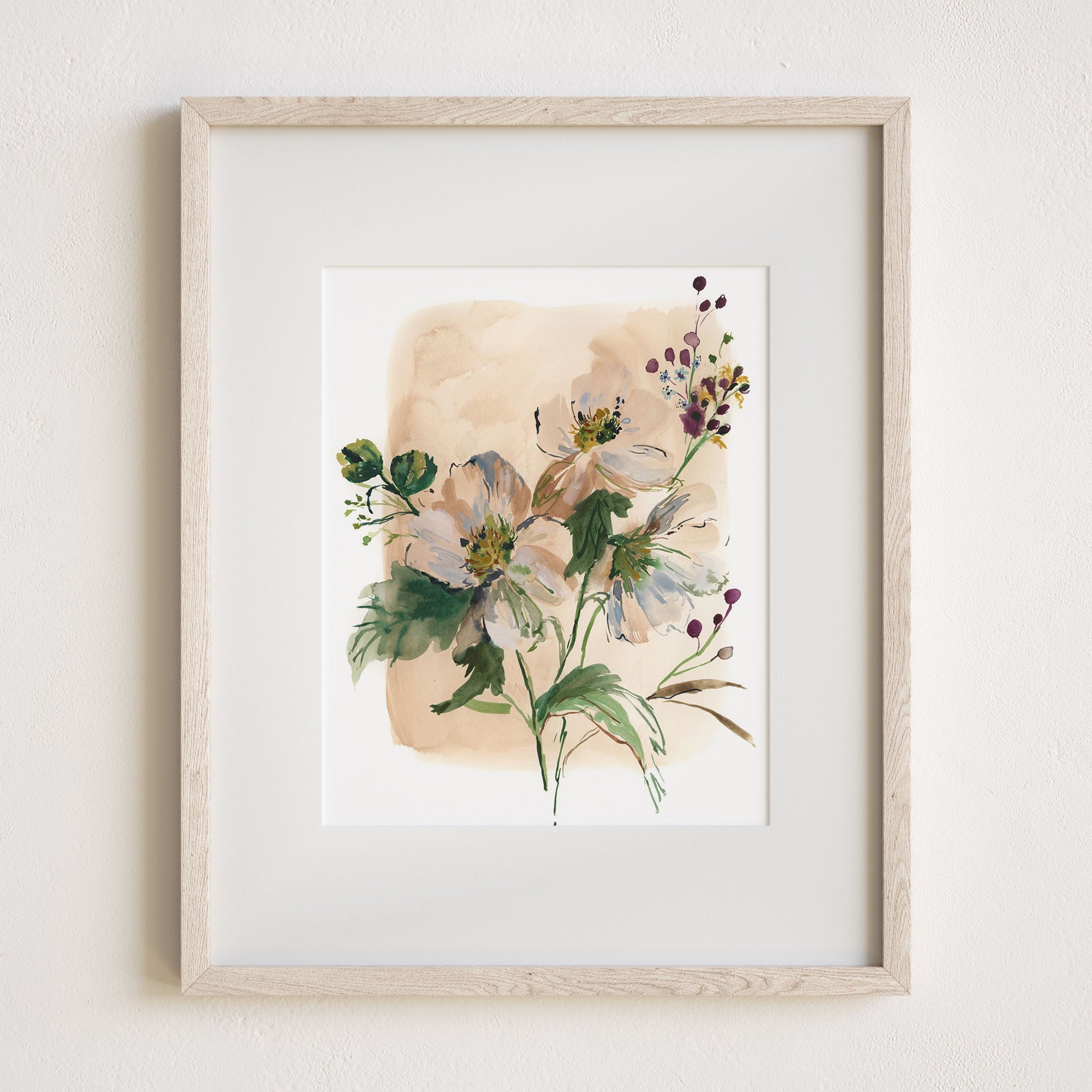 Healing Art Print, 8x10" with mat and frame