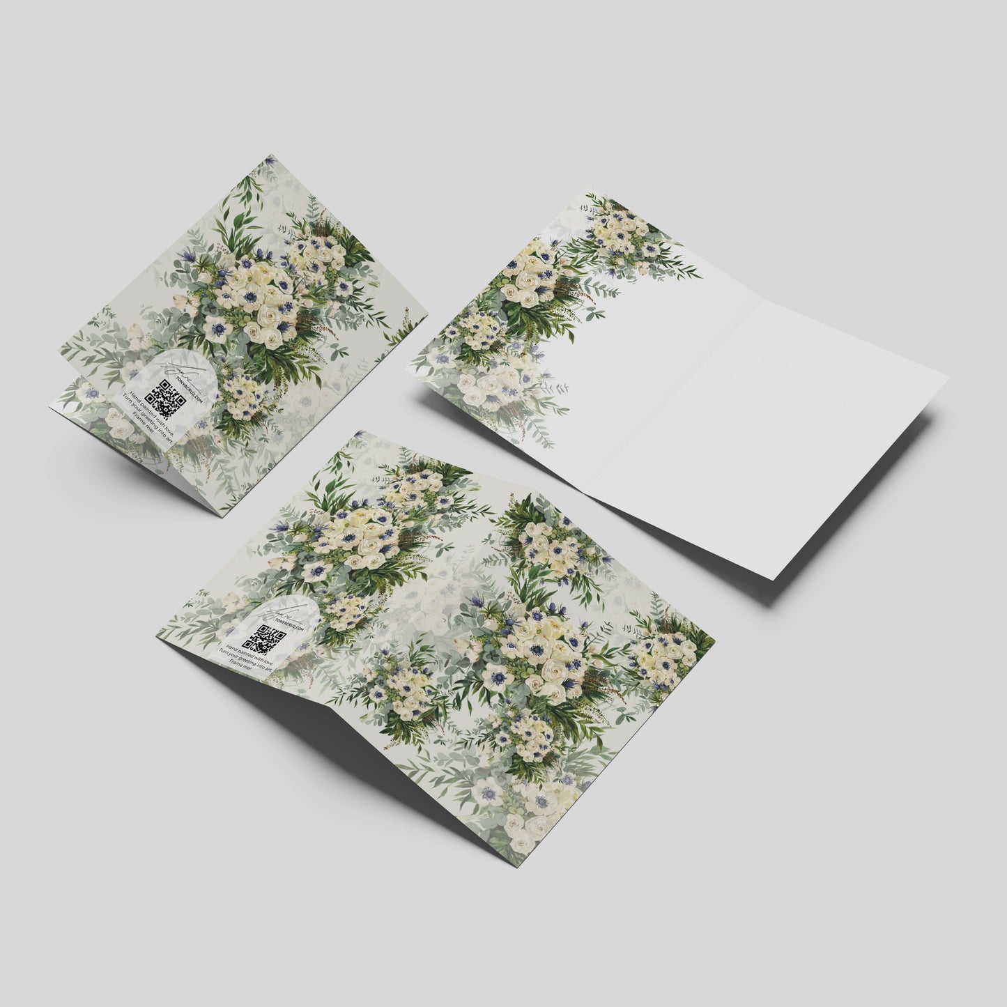"Jessa on White" Greeting Card