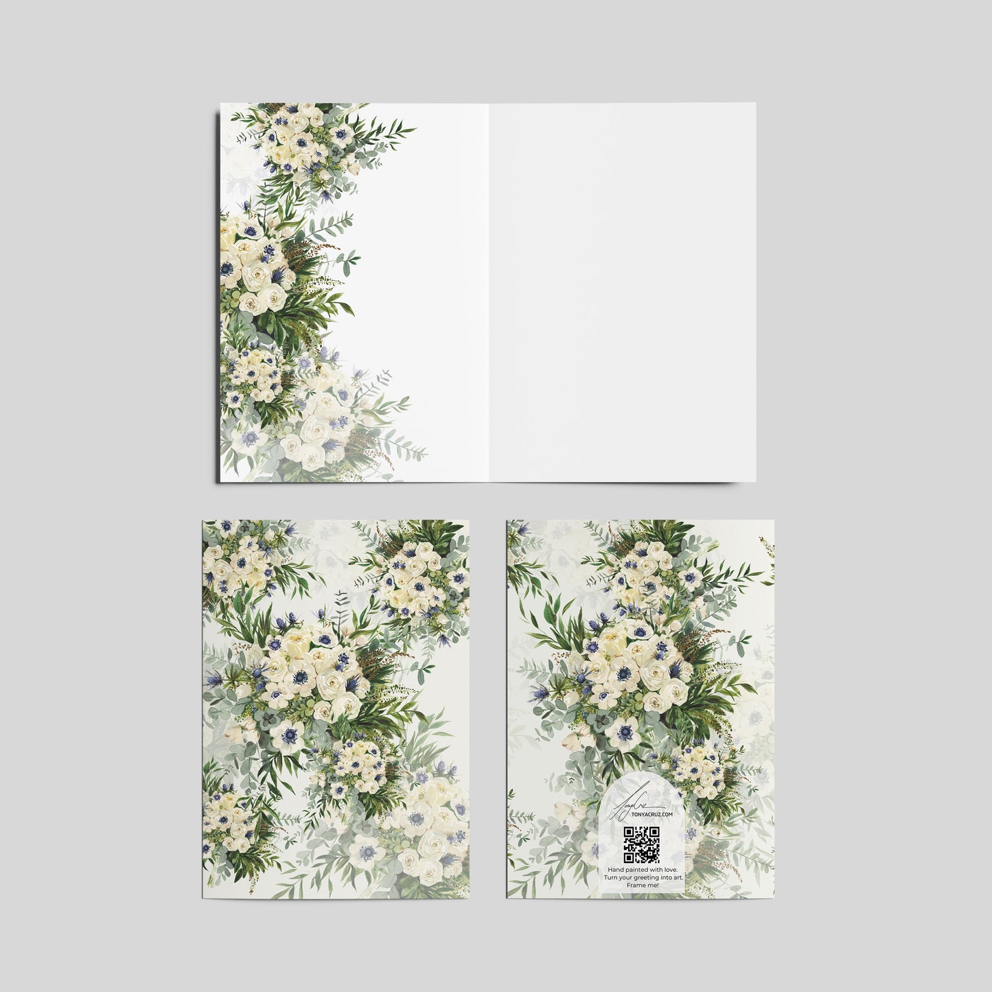 "Jessa on White" Greeting Card