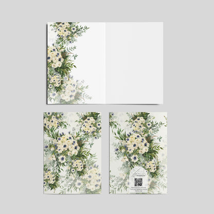 "Jessa on White" Greeting Card