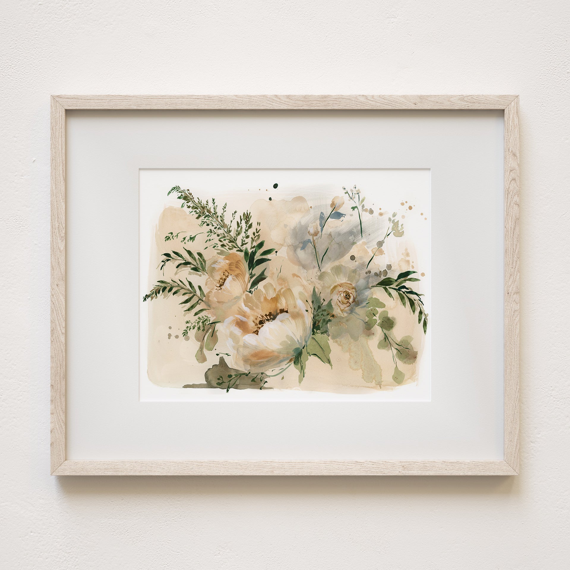 Lovers Art Print, 8x10" with mat and frame