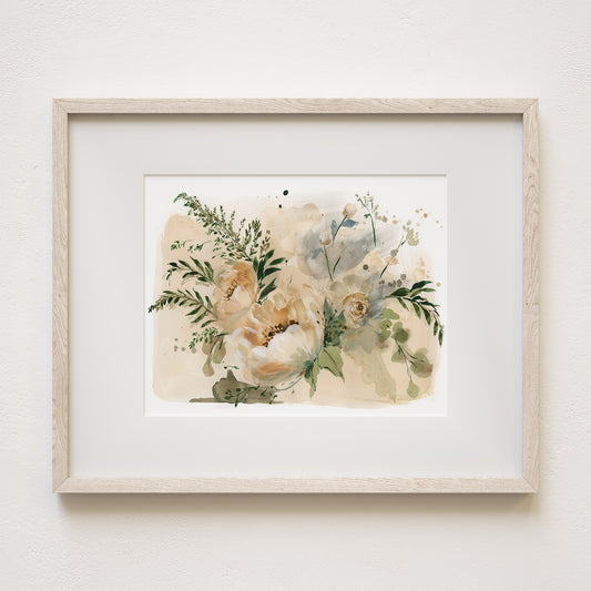 Lovers Art Print, 8x10" with mat and frame