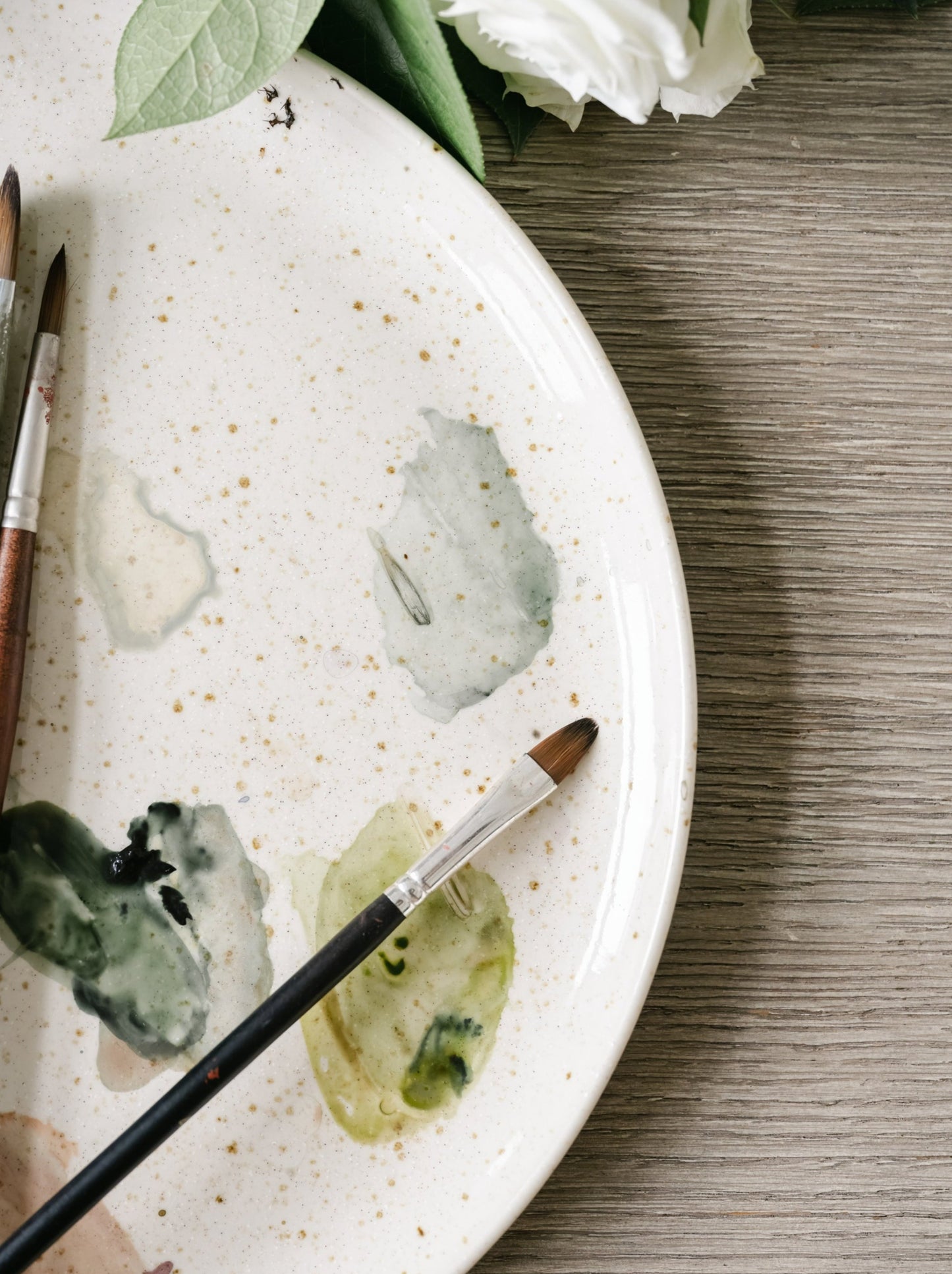 Watercolour paint palette